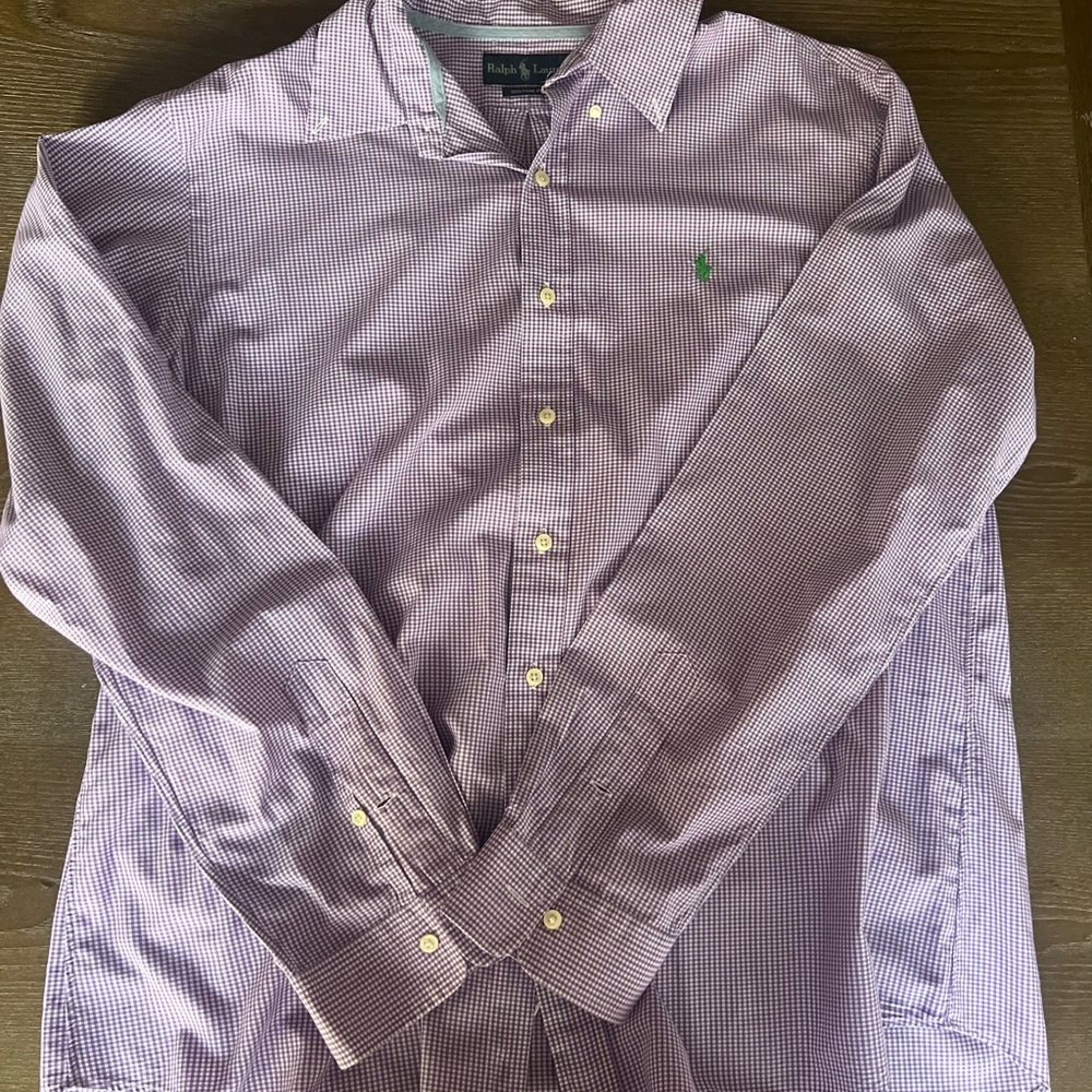 Ralph Lauren Purple Checkered Men's Shirt